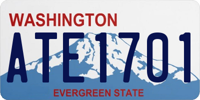 WA license plate ATE1701