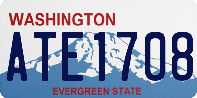 WA license plate ATE1708