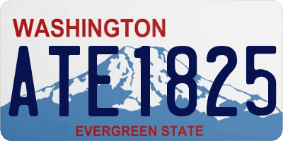WA license plate ATE1825