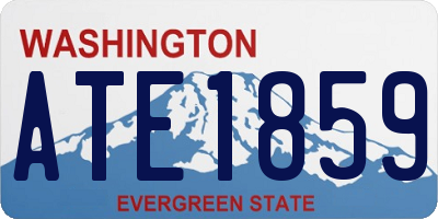 WA license plate ATE1859
