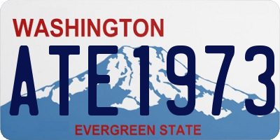 WA license plate ATE1973