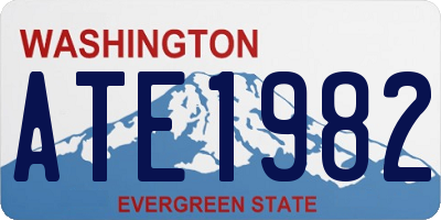 WA license plate ATE1982