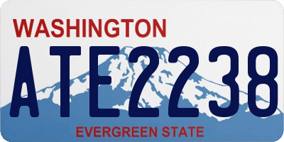 WA license plate ATE2238