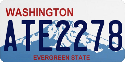 WA license plate ATE2278