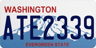 WA license plate ATE2339