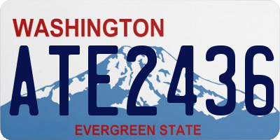 WA license plate ATE2436