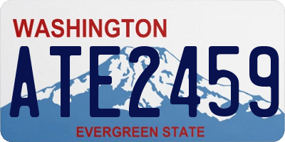 WA license plate ATE2459