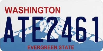 WA license plate ATE2461