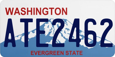 WA license plate ATE2462