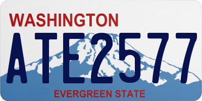 WA license plate ATE2577