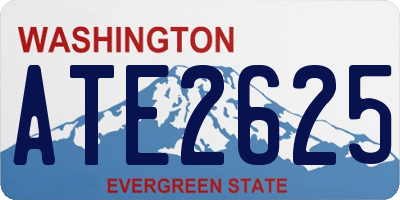 WA license plate ATE2625