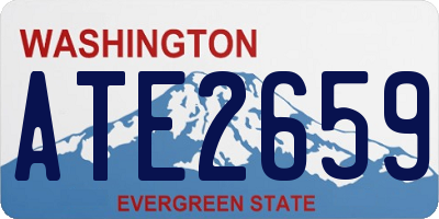 WA license plate ATE2659
