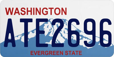 WA license plate ATE2696