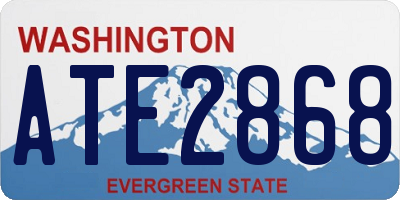 WA license plate ATE2868