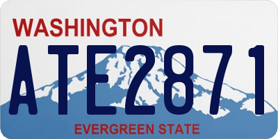 WA license plate ATE2871