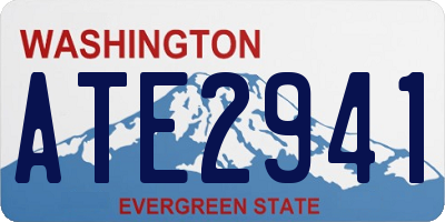 WA license plate ATE2941