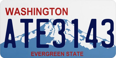 WA license plate ATE3143