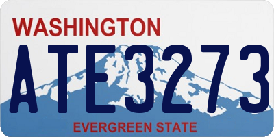 WA license plate ATE3273