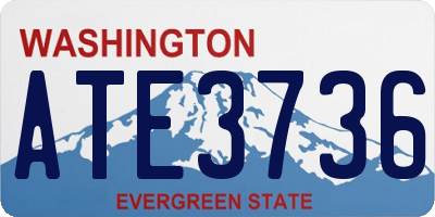 WA license plate ATE3736