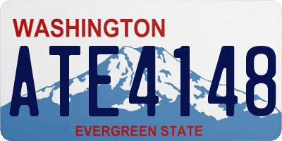 WA license plate ATE4148