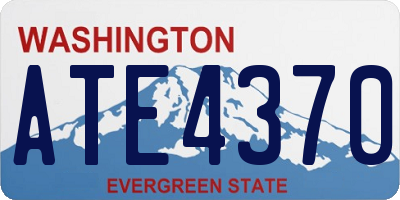 WA license plate ATE4370