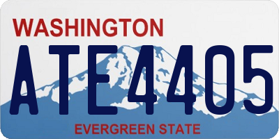 WA license plate ATE4405