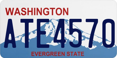 WA license plate ATE4570