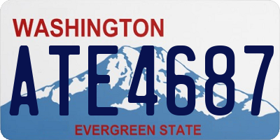 WA license plate ATE4687