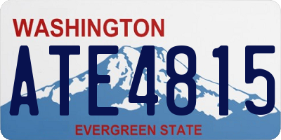 WA license plate ATE4815