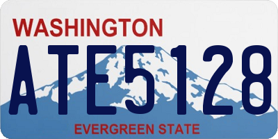 WA license plate ATE5128