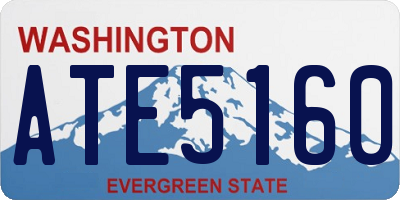 WA license plate ATE5160