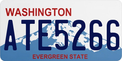 WA license plate ATE5266