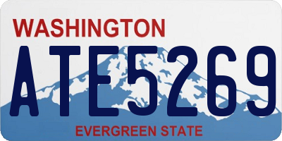 WA license plate ATE5269