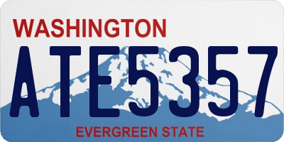 WA license plate ATE5357