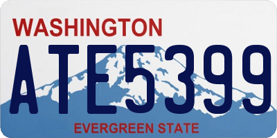 WA license plate ATE5399