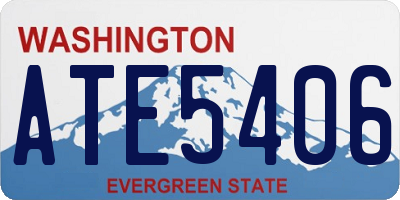 WA license plate ATE5406