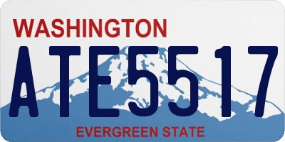 WA license plate ATE5517