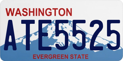 WA license plate ATE5525