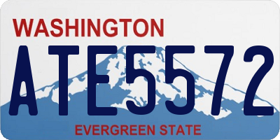 WA license plate ATE5572