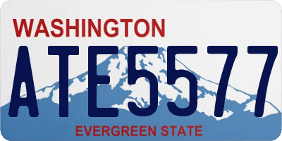 WA license plate ATE5577