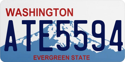 WA license plate ATE5594