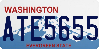 WA license plate ATE5655