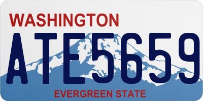 WA license plate ATE5659
