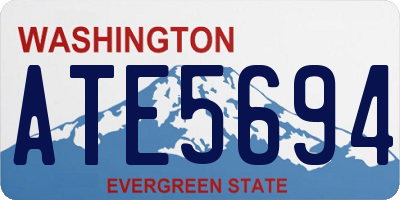 WA license plate ATE5694