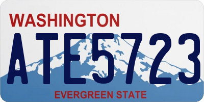 WA license plate ATE5723