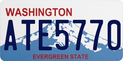WA license plate ATE5770