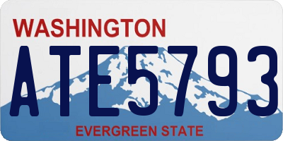 WA license plate ATE5793