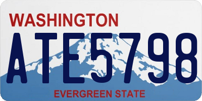 WA license plate ATE5798
