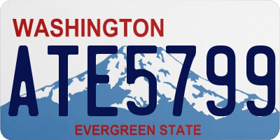 WA license plate ATE5799