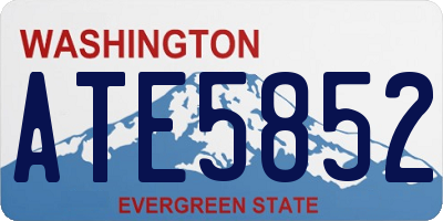 WA license plate ATE5852